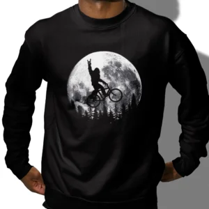 Bigfoot Bicycle Shirt MTB Moon Scene