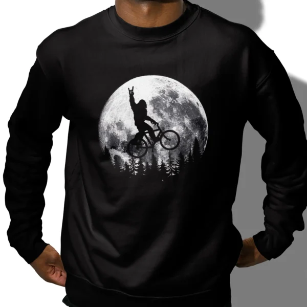 Bigfoot Bicycle Shirt MTB Moon Scene