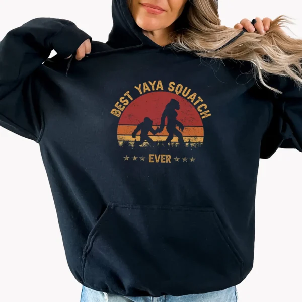 Best Yaya Squatch Ever Bigfoot Shirt Family Matching