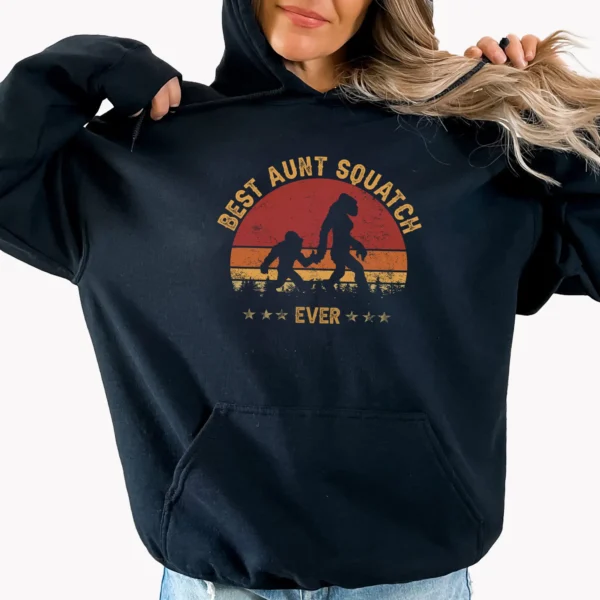 Best Aunt Squatch Ever Bigfoot Shirt Family Matching