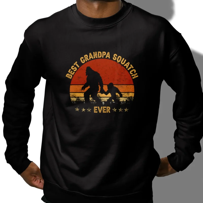 10 Best Bigfoot Halloween Shirts to Unleash Your Inner Cryptid 13 Bigfoot Grandpa Shirt Best Grandpa Squatch Ever