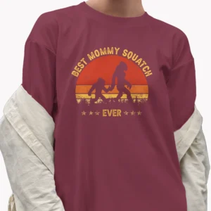 Best Mommy Squatch Ever Bigfoot Shirt Family Matching 10 Sasquatch Mom Shirt Matching Family Gift