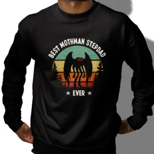 Best Mothman Stepdad Ever Shirt Father’s Day Gifts 9 Mothman Stepdad Shirt Father’s Day