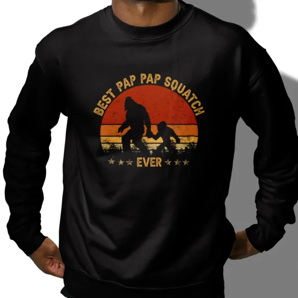 Bigfoot Grandpa Shirt Best Pap Pap Squatch Ever
