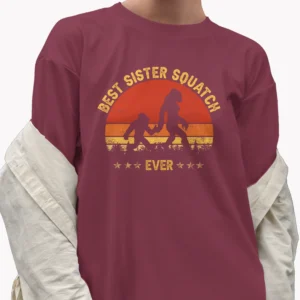 Matching Sister Bigfoot Shirt for Cryptid Lovers