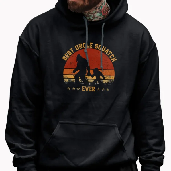 Best Uncle Squatch Ever Bigfoot Shirt Father’s Day Family Matching