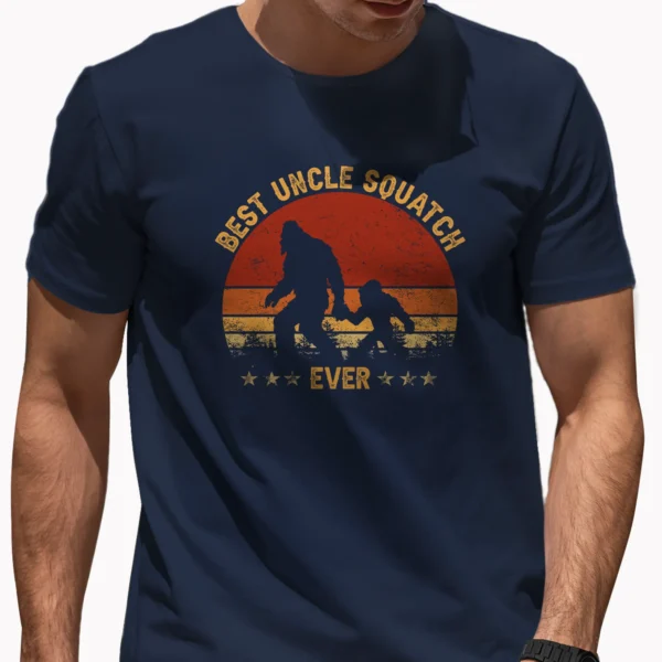 Best Uncle Squatch Ever Bigfoot Shirt Father’s Day Family Matching