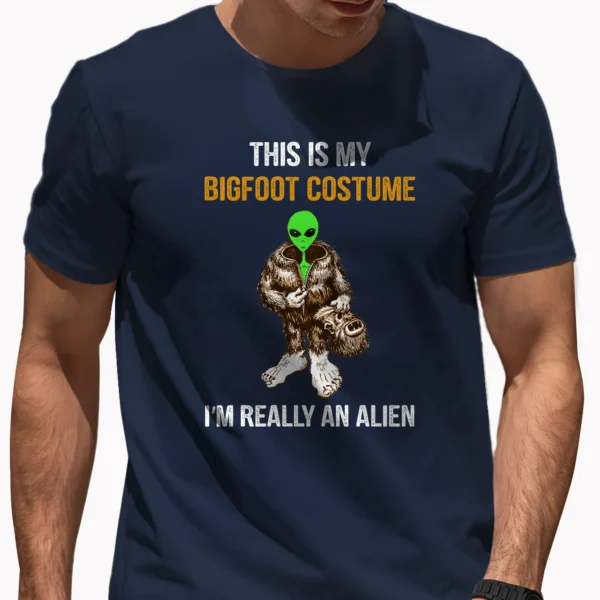 Sasquatch Alien Bigfoot Costume Halloween Shirt