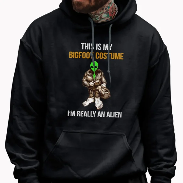 Funny Bigfoot Alien Halloween Costume Shirt