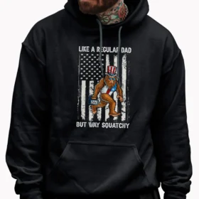 Top 10 Bigfoot Father’s Day Gifts: Perfect Presents for Sasquatch Lovers 2 Bigfoot Dad Beer USA Flag Shirt Father's Day 4th of July