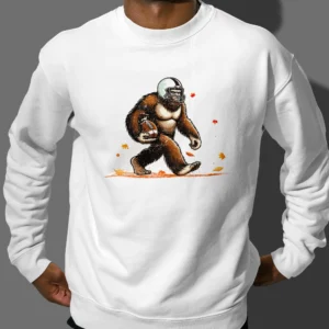 Bigfoot Football Shirt Sasquatch Game Day Fall Season