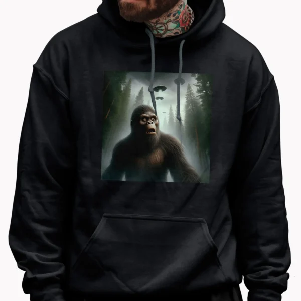Bigfoot UFO Shirt Shocked Sasquatch Alien Encounter