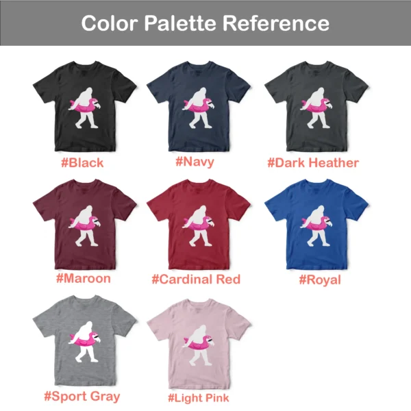 Funny Bigfoot Flamingo Float Shirt Sasquatch Summer Gifts - Image 6
