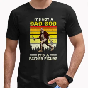 Dad Bod Bigfoot Father's Day Shirt Sasquatch Drinking Beer