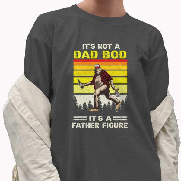 Funny Sasquatch Dad Bod Father's Day Beer Shirt