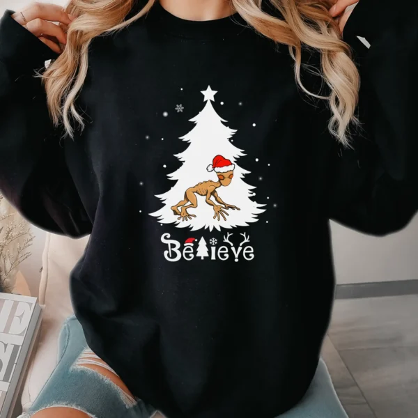 Dover Demon Santa Shirt Cryptid Gift Massachusetts