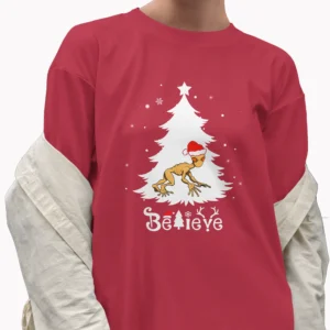 Dover Demon Christmas Shirt Believe Cryptid Massachusetts 9 Massachusetts Dover Demon Christmas Tree Shirt