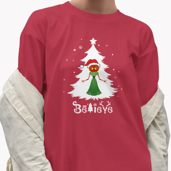 Flatwoods Monster Christmas Shirt Believe