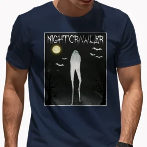 Fresno Nightcrawler Moonlit Shirt Cryptid Alien Monster Gift 10 Fresno Nightcrawler Shirt with Moonlit Design
