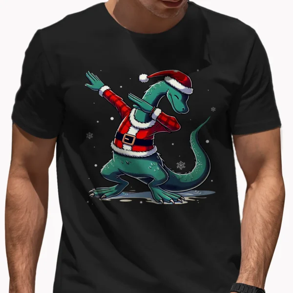 Loch Ness Monster Christmas Dab Shirt Funny Cryptid Shirt