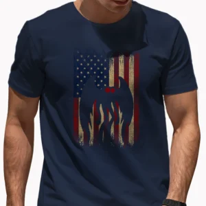 Mothman American Flag Shirt for Cryptid Lovers