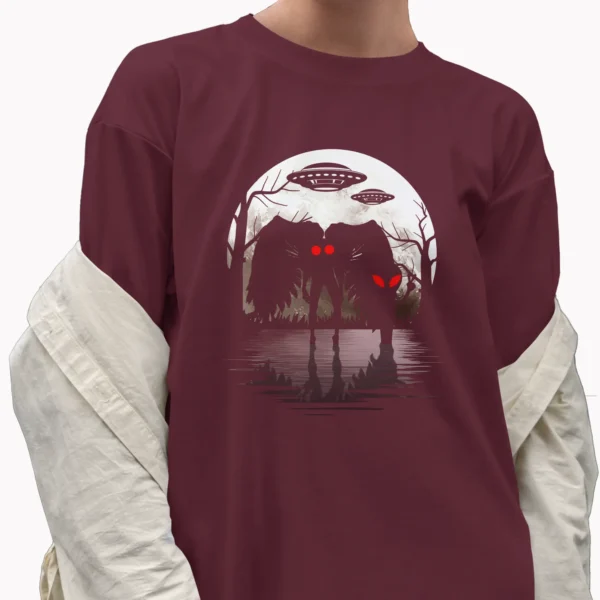 Mothman UFO Shirt for Alien Encounter Fans