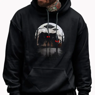 6 Best Alien Shirts to Show You Believe in the Beyond 3 Mothman and UFO Encounter Shirt for Cryptid Fans