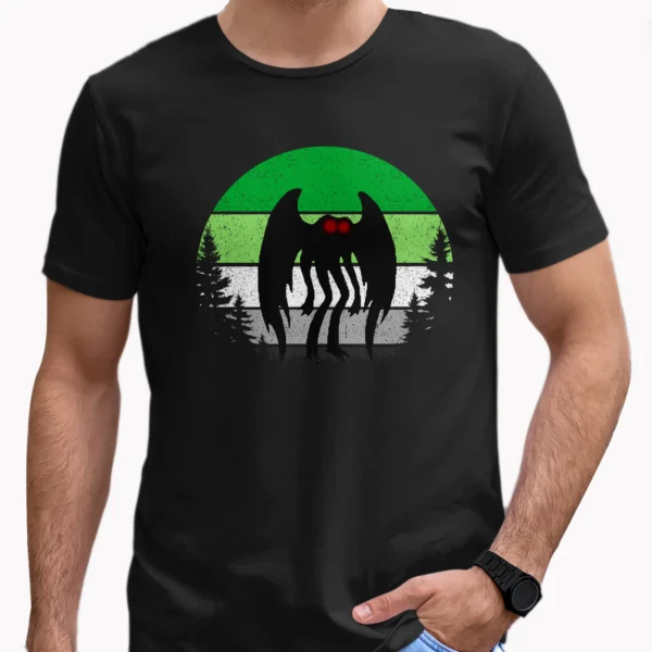 Mothman Aromantic Pride Shirt Cryptid LGBT Gifts