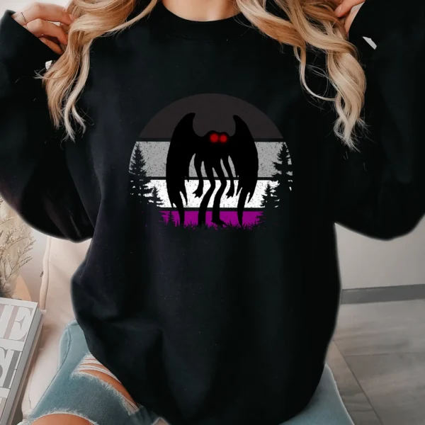 Mothman Asexual Pride Shirt Cryptid LGBT Gifts
