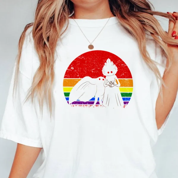 Mothman Flatwoods Monster LGBT Gay Pride Shirt LGBTQ+