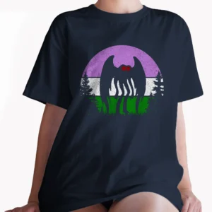 Mothman Genderqueer Pride Shirt Cryptid LGBT Gifts