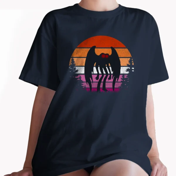 Mothman Lesbian Pride Shirt Cryptid LGBT Gifts WLW Sapphic