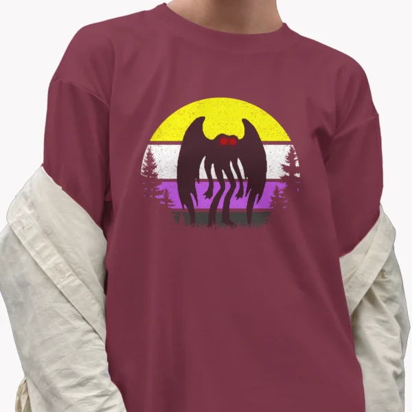 Mothman Nonbinary Pride Shirt LGBT Cryptid