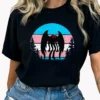 Mothman Shirt with Trans Flag Colors for LGBTQ+ Community