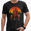Personalized Bigfoot Dad and Kids Shirt Sasquatch Family