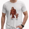 Personalized Bigfoot Dad Custom Name Family Sasquatch Father’s Day Gift