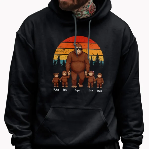 Sasquatch Family Shirt Personalized Bigfoot Gift for Dad