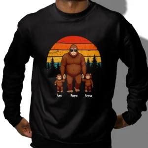 Sasquatch Family Shirt Personalized Bigfoot Gift for Dad