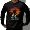 Personalized Retro Bigfoot Shirt Custom Name Sasquatch Gift
