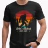 Personalized Retro Bigfoot Shirt Custom Name Sasquatch Gift