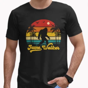 Personalized Vintage Bigfoot Shirt Custom Name Retro Sasquatch Tee