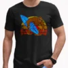 Retro Bigfoot Surfing Shirt Sasquatch With Surfboard Summer