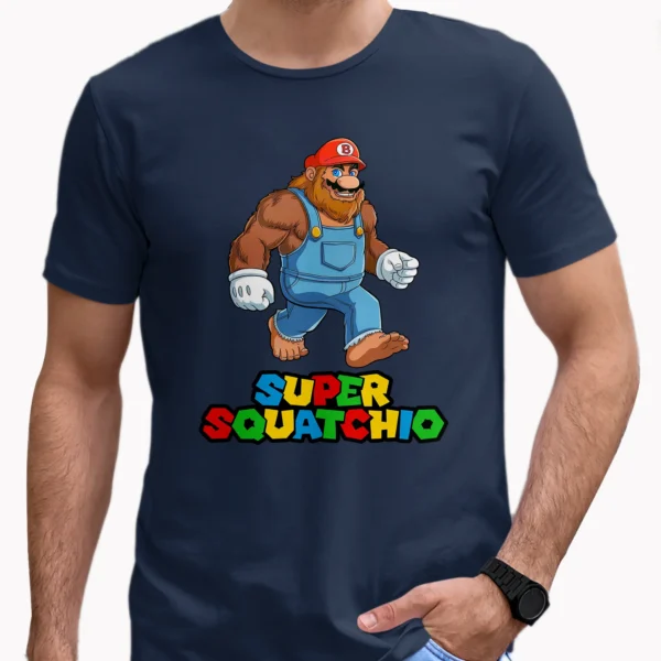 Bigfoot Mario Inspired Shirt for Gamers