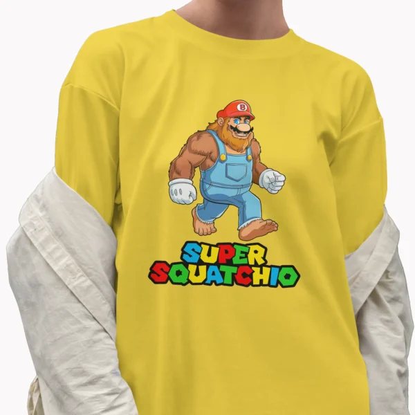 Sasquatch Gamer Shirt Super Squatchio Design