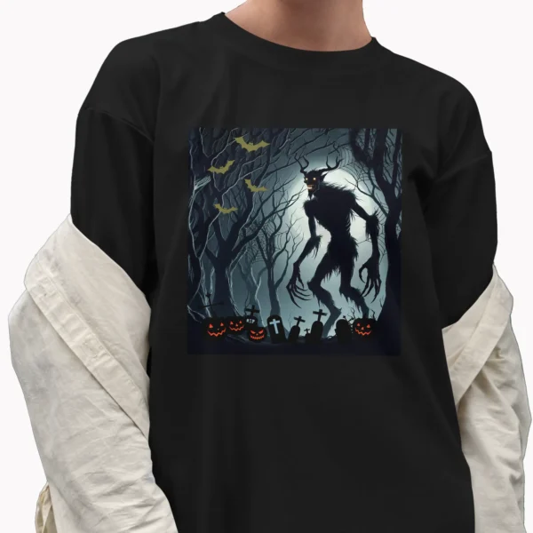 Wendigo Halloween Shirt Scary Cryptid Minnesota Forest