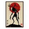 Wendigo Japanese Poster Art Native American Cryptid