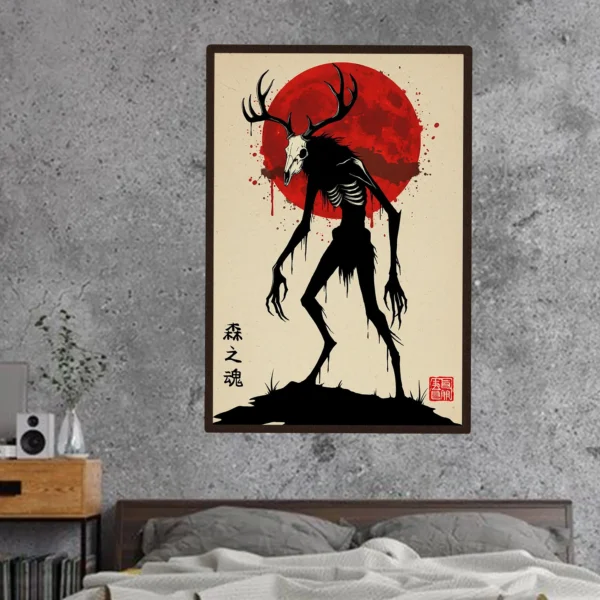 Wendigo Japanese Poster Art Native American Cryptid