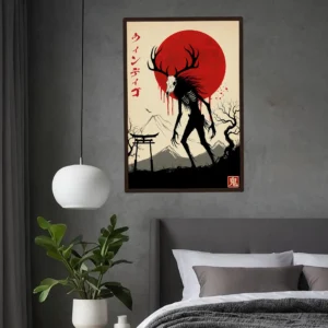 Wendigo Poster Art Japanese Style Native American Cryptid 11 Wendigo Poster Art Japanese Style Native American Cryptid