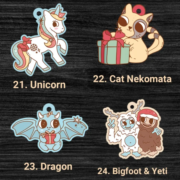 Funny Bigfoot and Yeti Christmas Ornament Cryptid Decor - Image 12