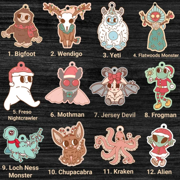 Funny Bigfoot and Yeti Christmas Ornament Cryptid Decor - Image 5
